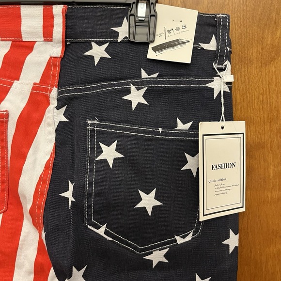 American Flag Women's Flair Leg Jeans Size 10 NWT by Fashion Denim Co - Picture 7 of 14